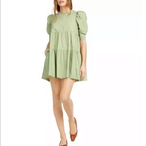 Danielle Bernstein green babydoll dress
